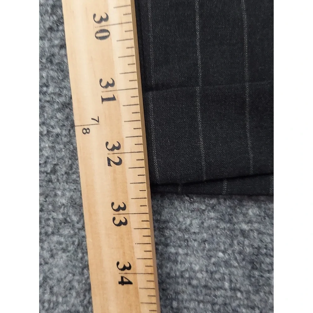 Vtg Polo Ralph Lauren Dress Pants Mens 36x32 Gray Pinstripe Cuffed Pleated
